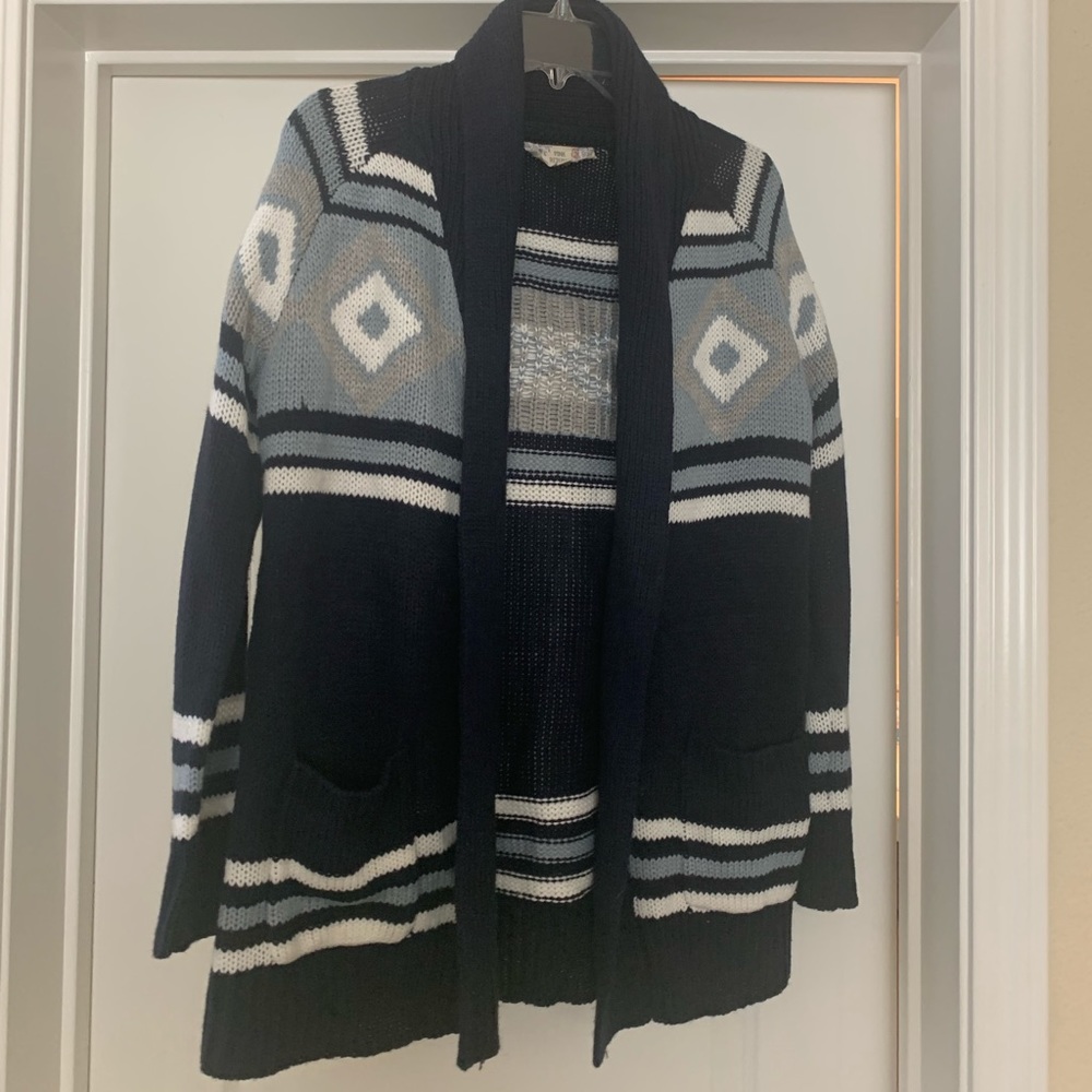 New, Blue Pattern Women’s Sweater